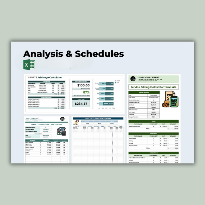 Starter Plan Access– Instant 140+ Excel Templates
